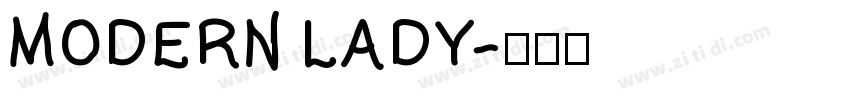 MODERN LADY字体转换